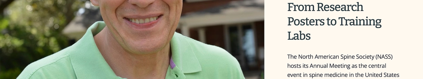 NASS Annual Meeting Explained - From Research Posters to Training Labs