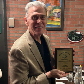 Distinguished Service Award recipient Constantine Toumbis